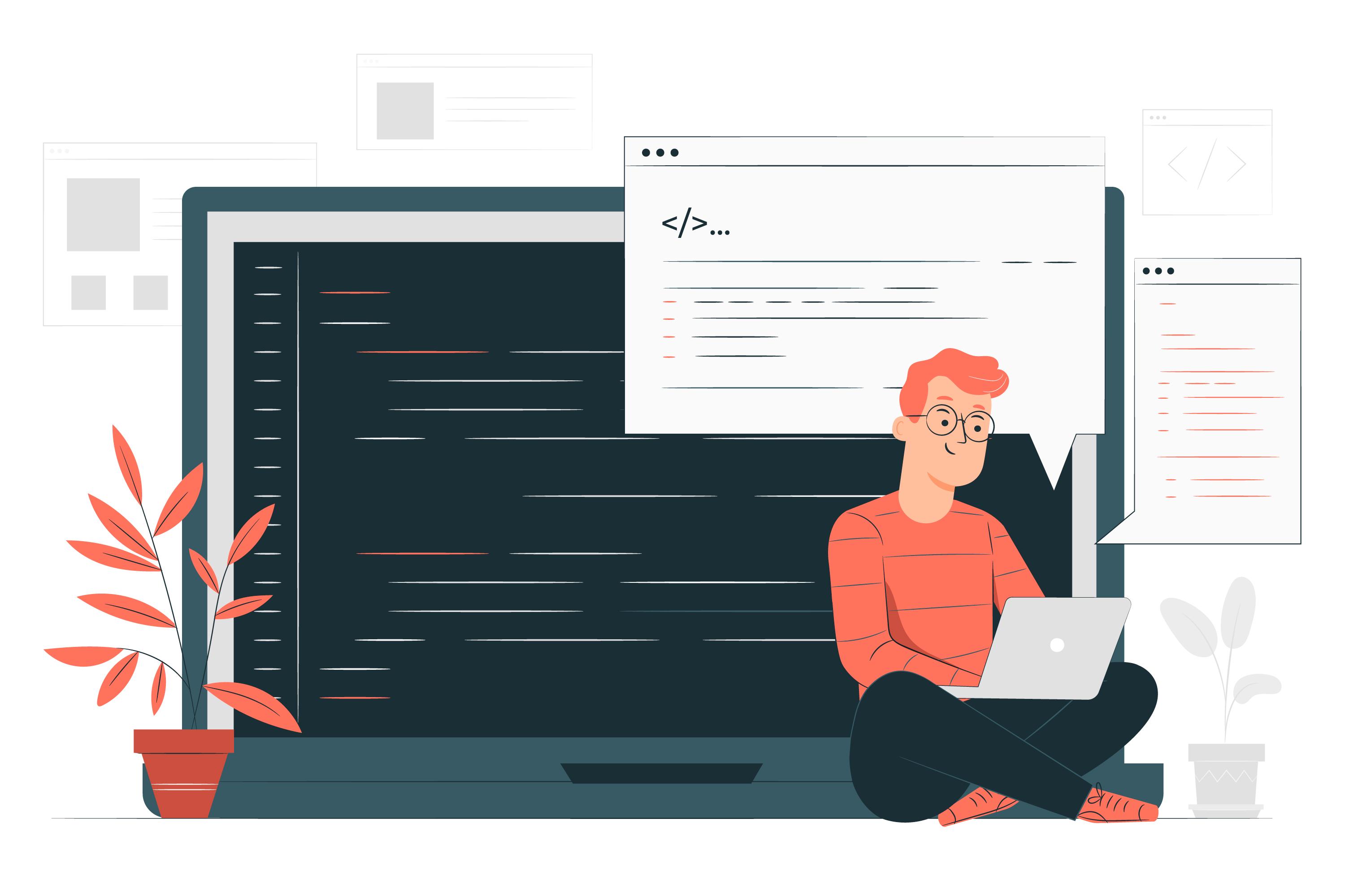 Ilustração de um desktop